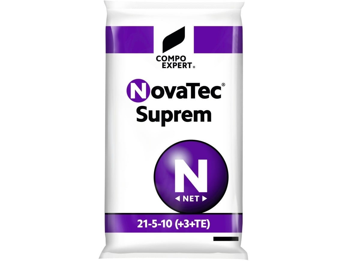 Добрива для газону Compo Expert NovaTec Suprem NPK 21-5-10+ME 25 кг