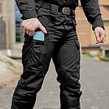 Тактичний костюм Grifon: сорочка Ubacs + штани Apex (чорна) ріп-стоп, фото 5