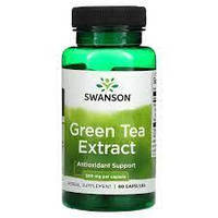 Green Tea Extract 500 mg Swanson, 60 капсул (термін придатності 03.2024)