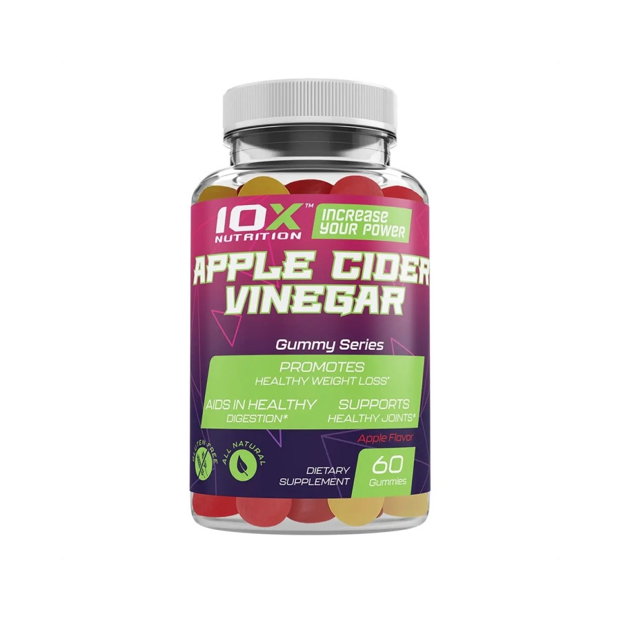 Apple Cider Vinegar 10X Nutrition, 60 жувальних таблеток