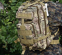 Рюкзак тактический 20л-25л мультикам/ черный армейский для ВСУ военный штурмовой крепкий рюкзак пиксель, олива