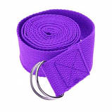 Ремінь для йоги 180х3,8 см Йога ремінь, фото 2