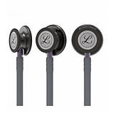 Стетоскоп Littmann Classic III сірий з наголов'ям димчастого кольору на пилно-фіолетовій ніжці 5873, фото 3