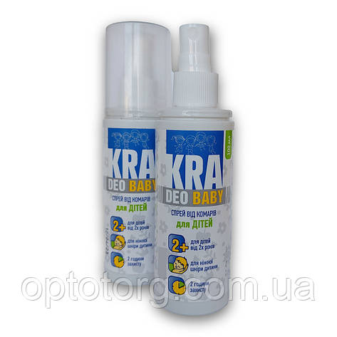 Дитячий лосьйон - спрей від комарів (на вік 2+), KRA Deo Baby 100мл, фото 1