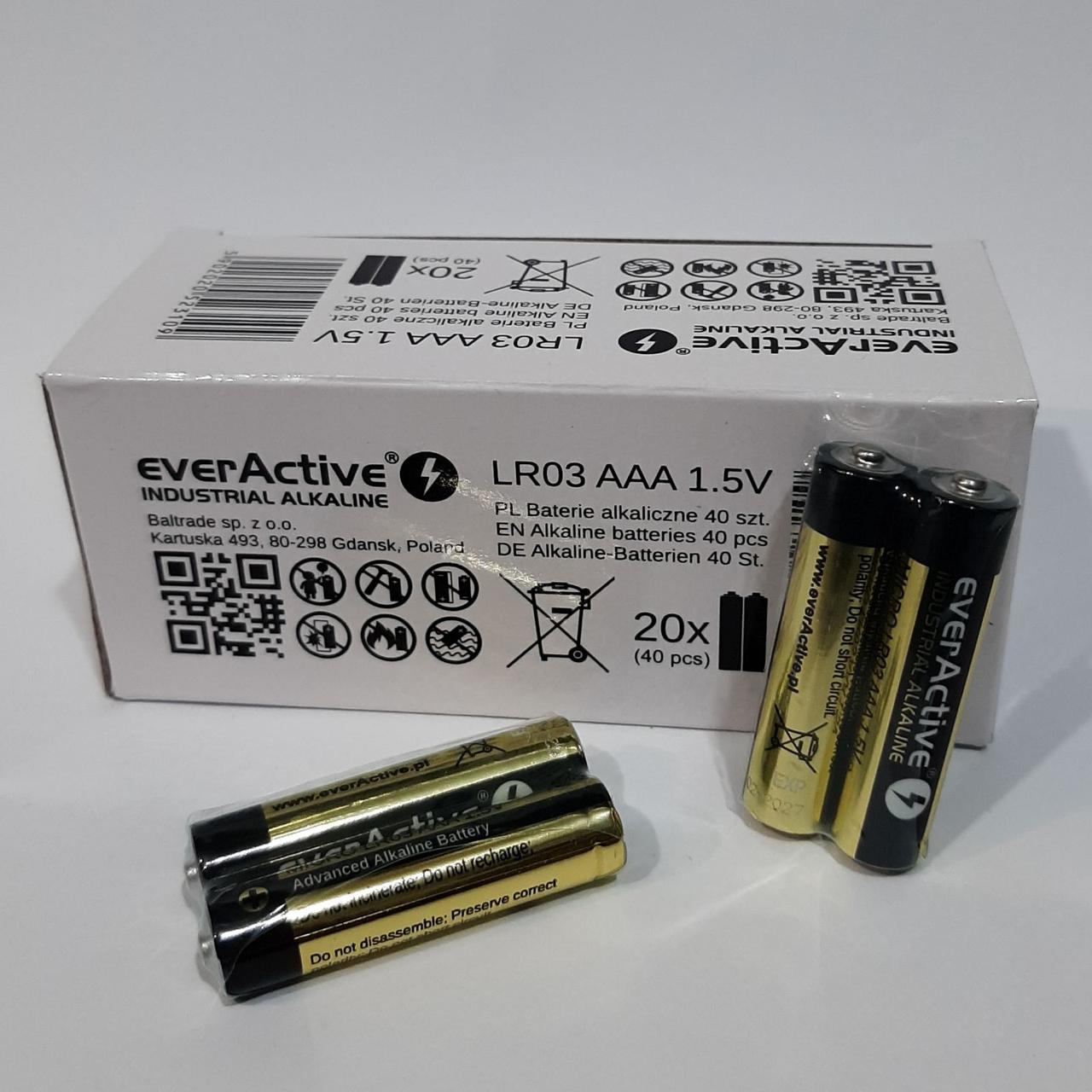 Батарейки Everactive Alkaline LR03 ААА