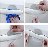 Комплект захисної силіконової плівки під ручки та ручки авто з логотипом Honda комплект 8шт, фото 5