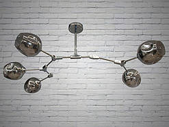Люстра в стилі Loft - "Молекула" на 5 ламп