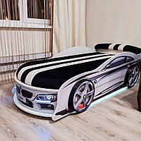 Ліжко-машина "БМВ" біле (150*70 - 180*80 см)