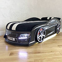 Ліжко-машина "БМВ" чорне (150*70 - 180*80 см)