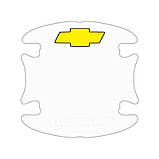 Комплект захисних плівок Нано під ручки та ручки авто з логотипом Chevrolet комплект 8шт, фото 3