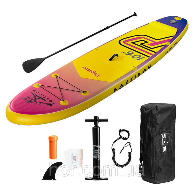 Надувні SUP дошки Poseidon SP-320-15S, сапборд, надувні дошки SUP, Сап дошка 320*76*15 см