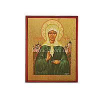 Икона Святая Матрона ручная роспись на холсте 10 Х 13 см