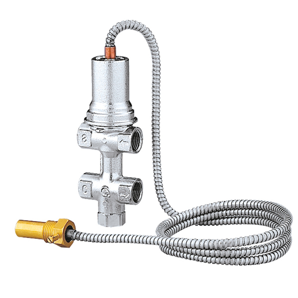 Клапан температурний захисний Biomass 1/2" Caleffi 5-110 C із вбудованим підживленням (544400), фото 1
