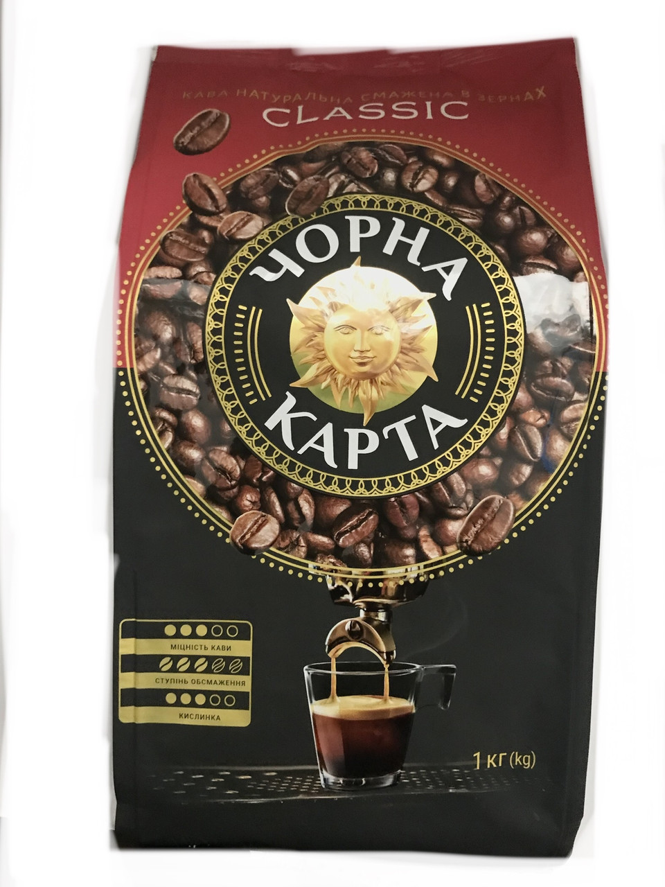 Кофе Черная Карта Классик Classic зерновой 1кг: продажа, цена в ...