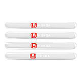 Комплект захисної силіконової плівки під ручки та ручки авто з логотипом Honda комплект 8шт, фото 2