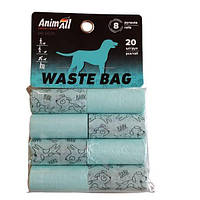 Сменные пакеты для уборки за собакой Animall упаковка (8 рулонов по 20 пакетов) MA 6605