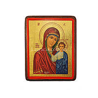 Казанська ікона Божої Матері ручний розпис на холсті 10 Х 13 см