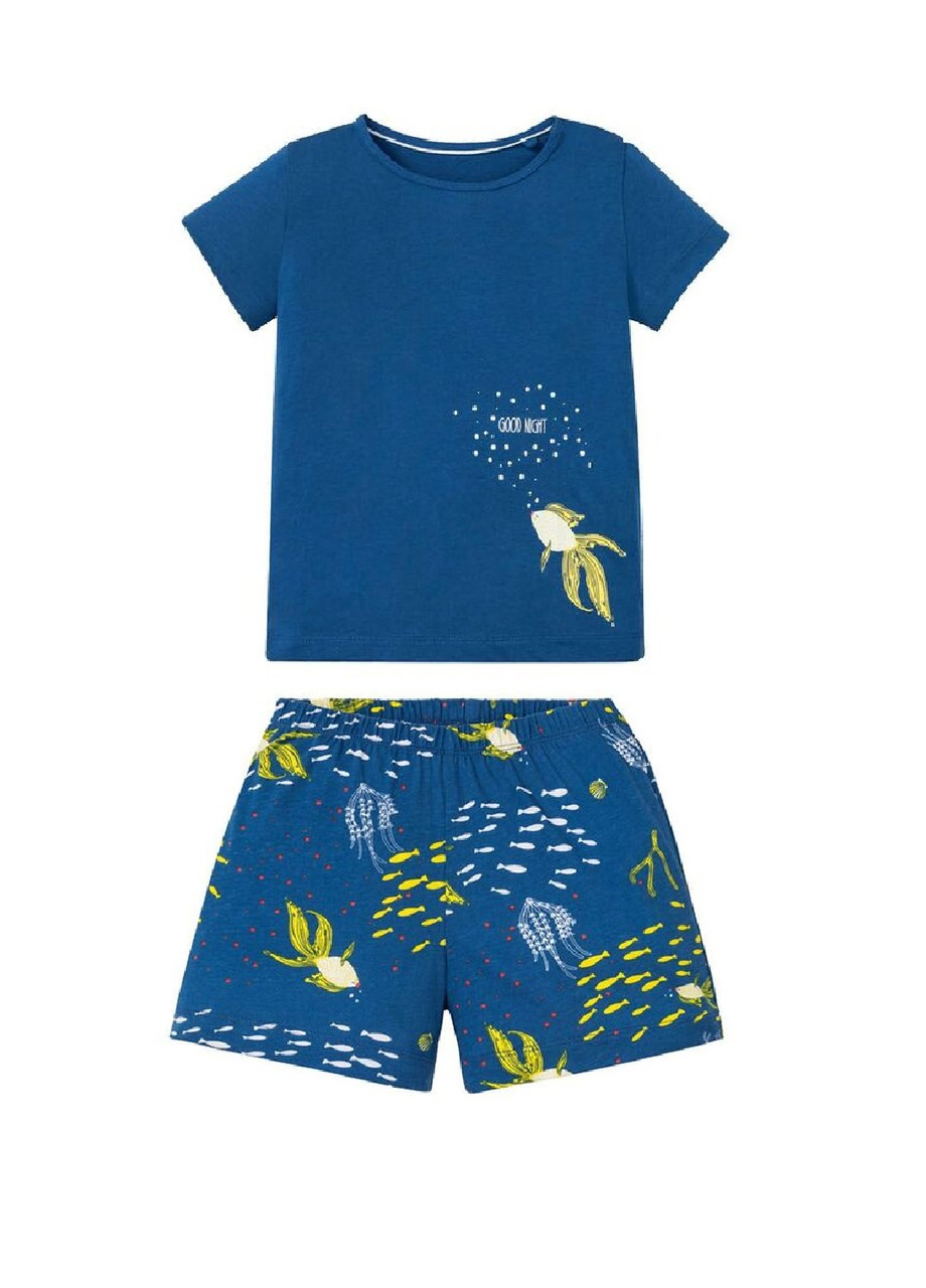 Піжама дитяча футболки і шорти з принтом риби