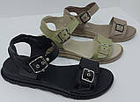 Босоніжки жіночі великого розміру від виробника модель ТН23-323Б, фото 7