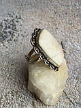Сколецит кільце з натуральним сколецитом 18,5 р. каблучка з каменем природній сколецит у сріблі.Індія, фото 4