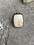 Сколецит кільце з натуральним сколецитом 18,5 р. каблучка з каменем природній сколецит у сріблі.Індія, фото 6