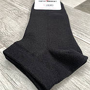 Шкарпетки чоловічі сітка бавовна короткі ВженеBOSSі, розмір 31 (45-46), чорні, 012008, фото 3