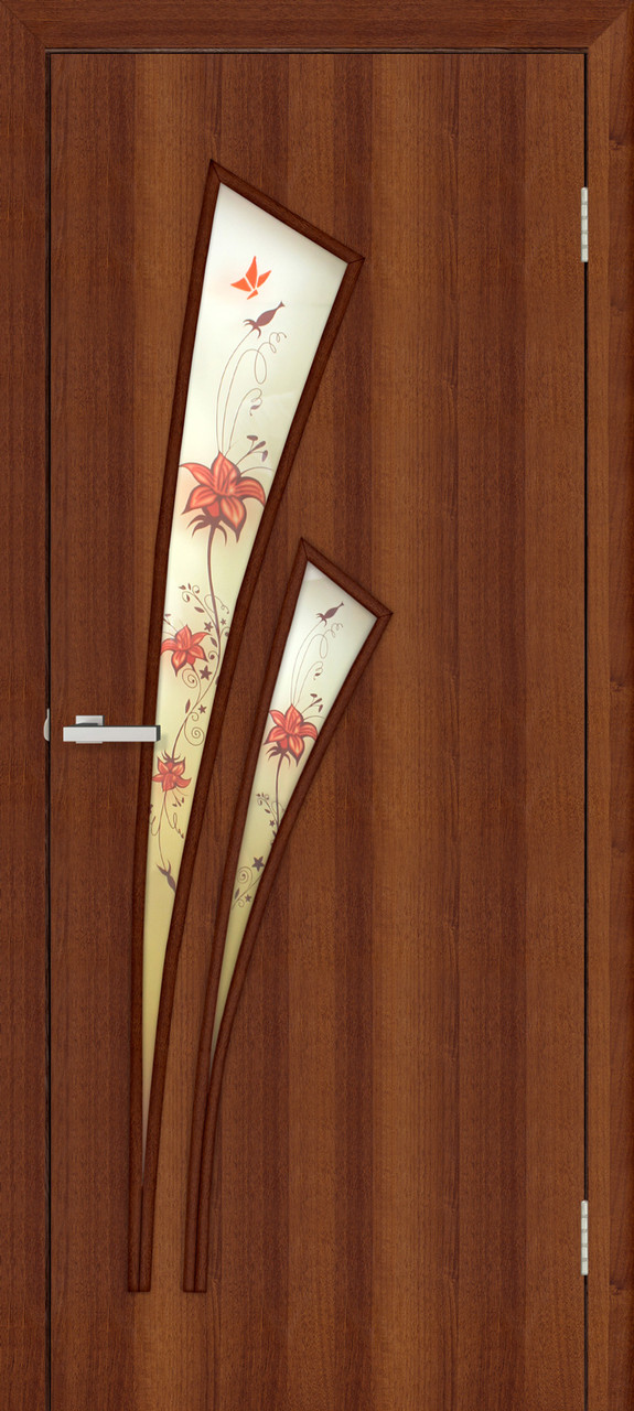 Міжкімнатні двері Оміс Тріумф СС+ФП Горіх, фото 1