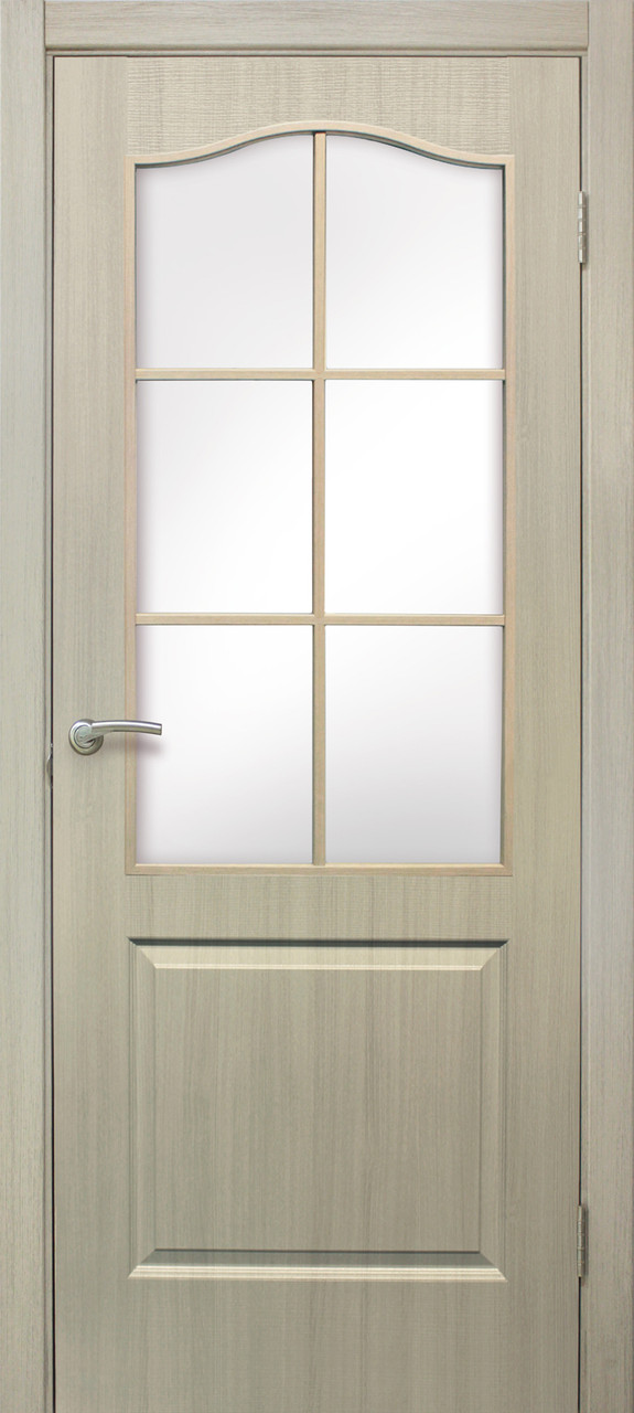 Міжкімнатні двері Оміс Класика СС ПВХ дуб білений, фото 1