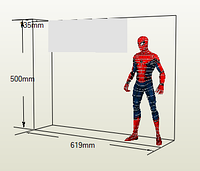 PaperKhan Конструктор із картону человекпаук Spiderman papercraft 3D полігональна фігура розвиваючий подарунок