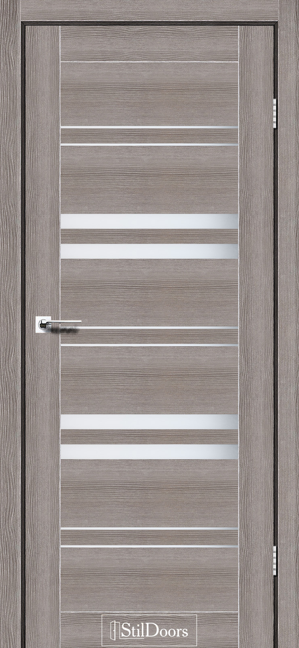Двері міжкімнатні Стільдорс/ StilDoors Slovenia - Венге преміум (зі склом сатин), фото 1