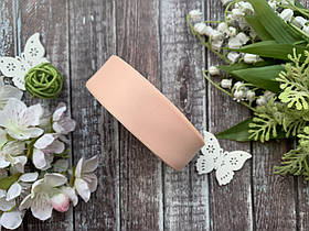 Репсова стрічка 2,5 см оптом ніжно-персикового кольору