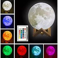 Лампа луна Magic 3D Moon Light 10 см Настольный светильник с пультом