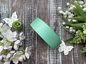 Репсова стрічка 2,5 см оптом м'ятного кольору