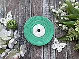 Репсова стрічка 2,5 см оптом м'ятного кольору, фото 2