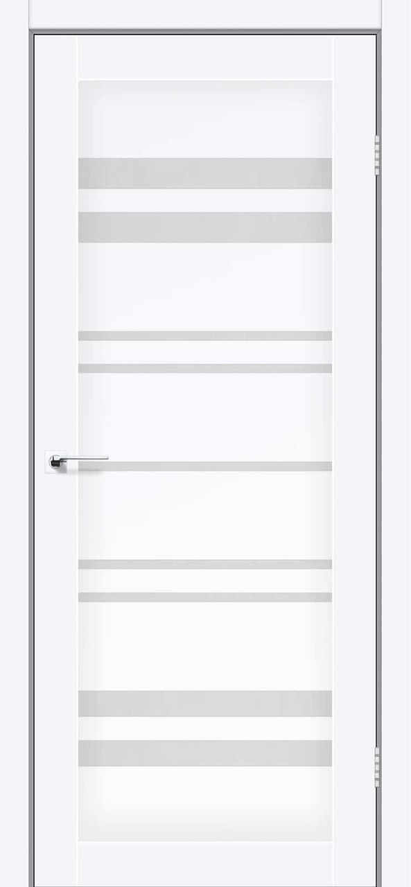 Двері міжкімнатні КФД/ KFD Comfort Сніжний мат (зі склом сатин), фото 1