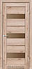 Двері міжкімнатні Корфад/ KORFAD PR-12 Дуб тобакко (зі склом сатин), фото 2