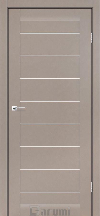 Міжкімнатні двері Дарумі/ Darumi Leona Сірий краст (зі склом сатин), фото 1