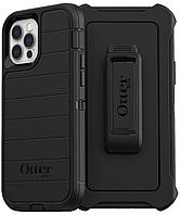 Чехол противоударный с клипсой OtterBox Defender Pro 77-66213 для iPhone 12/12 Pro (6.1") Black