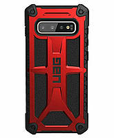 Чехол милитари противоударный UAG Monarch (Original) для Samsung Galaxy S10 Plus (6.4") Crimson