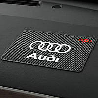 Антиковзний килимок у машину на торпеду з логотипом Audi