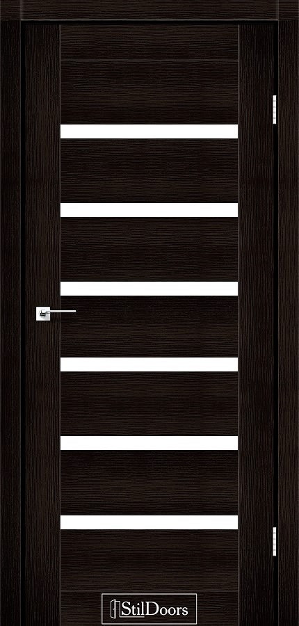 Двері міжкімнатні Стільдорс/ StilDoors Florida - Венге преміум (зі склом сатин), фото 1