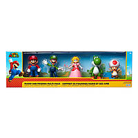 Набор эксклюзивных игровых фигурок Super Mario - Марио и друзья 6 cm 400904