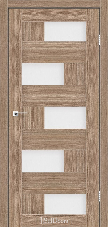 Двері міжкімнатні Стільдорс/ StilDoors Nepal - Вільха класична (зі склом сатин), фото 1