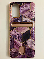 Противоударный чехол с отделением для карт i-Blason Cosmo для Samsung Galaxy S20 Plus Purple