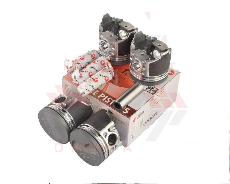 Поршень двигуна ВАЗ 2105 (79,8) (+0,80) (поршень, палець) анодовані (к-т 4 шт.) (AMP, Польща), фото 1