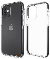 Противоударный прозрачный чехол Gear4 Piccadilly D3O для Iphone 12 Mini (5.4") Black + Transparent