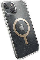 Чохол прозорий протиударний із блискітками Speck Presidio Clear Glitter MagSafe 150121-9221 для Iphone 14/15 Plus (6.7")