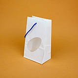 Пакет подарунковий маленький з вікном 120*80*190 Харчовий пакет для гостинців на дитячий день народження в дитячий садок, фото 4