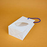 Пакет подарунковий маленький з вікном 120*80*190 Харчовий пакет для гостинців на дитячий день народження в дитячий садок, фото 7