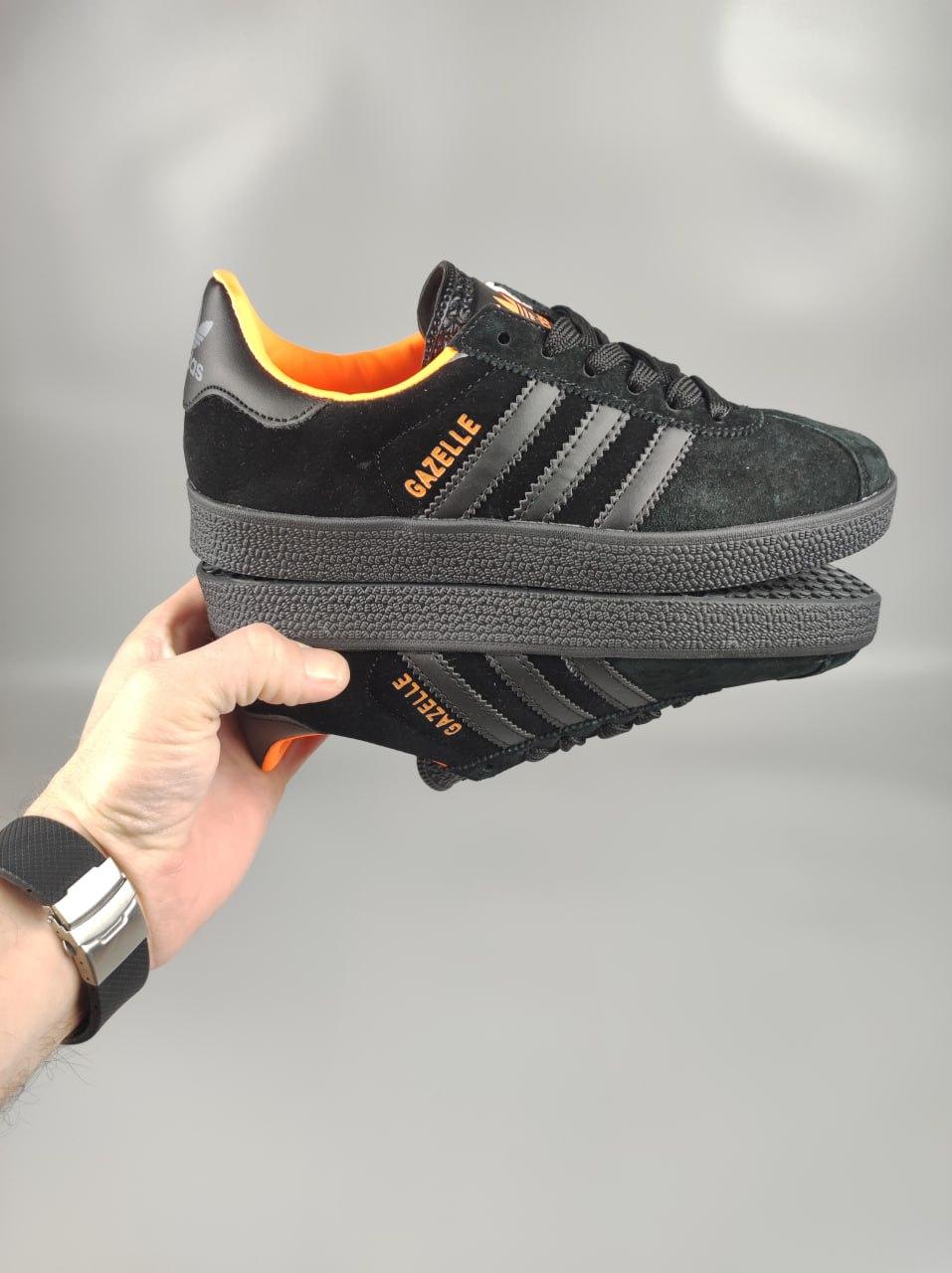 Adidas gazelle orange black outlet